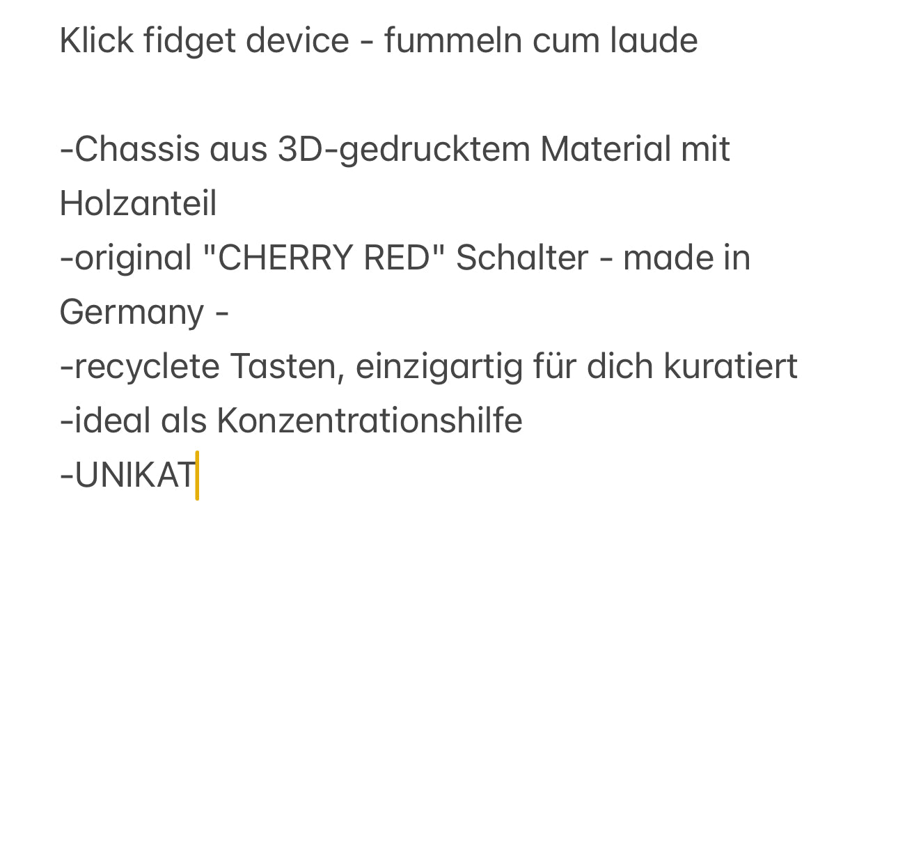 klick device fidget tool - BLA