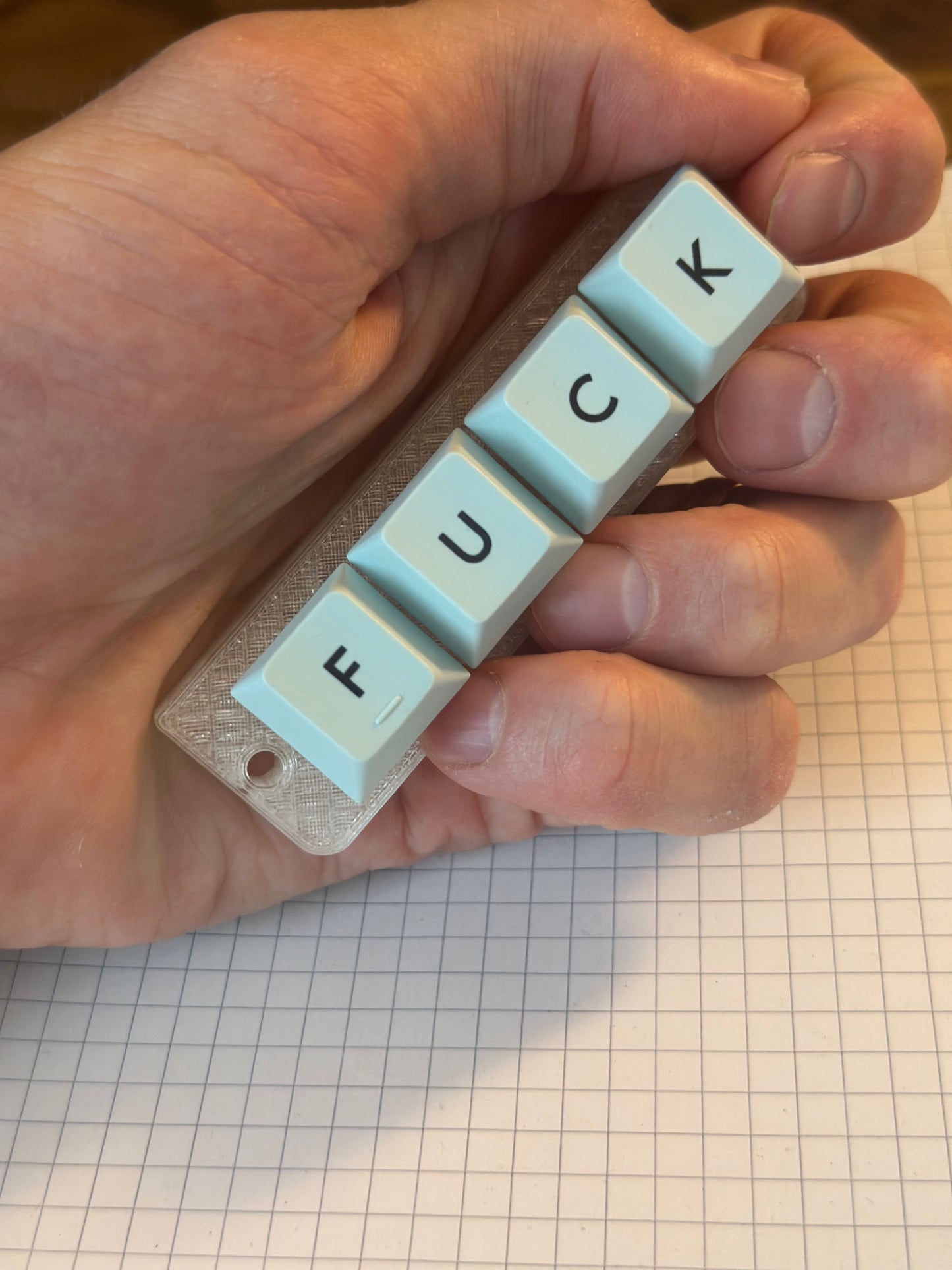 klick device fidget tool - FUCK
