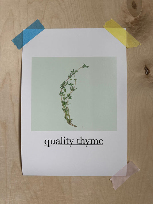 quality thyme print