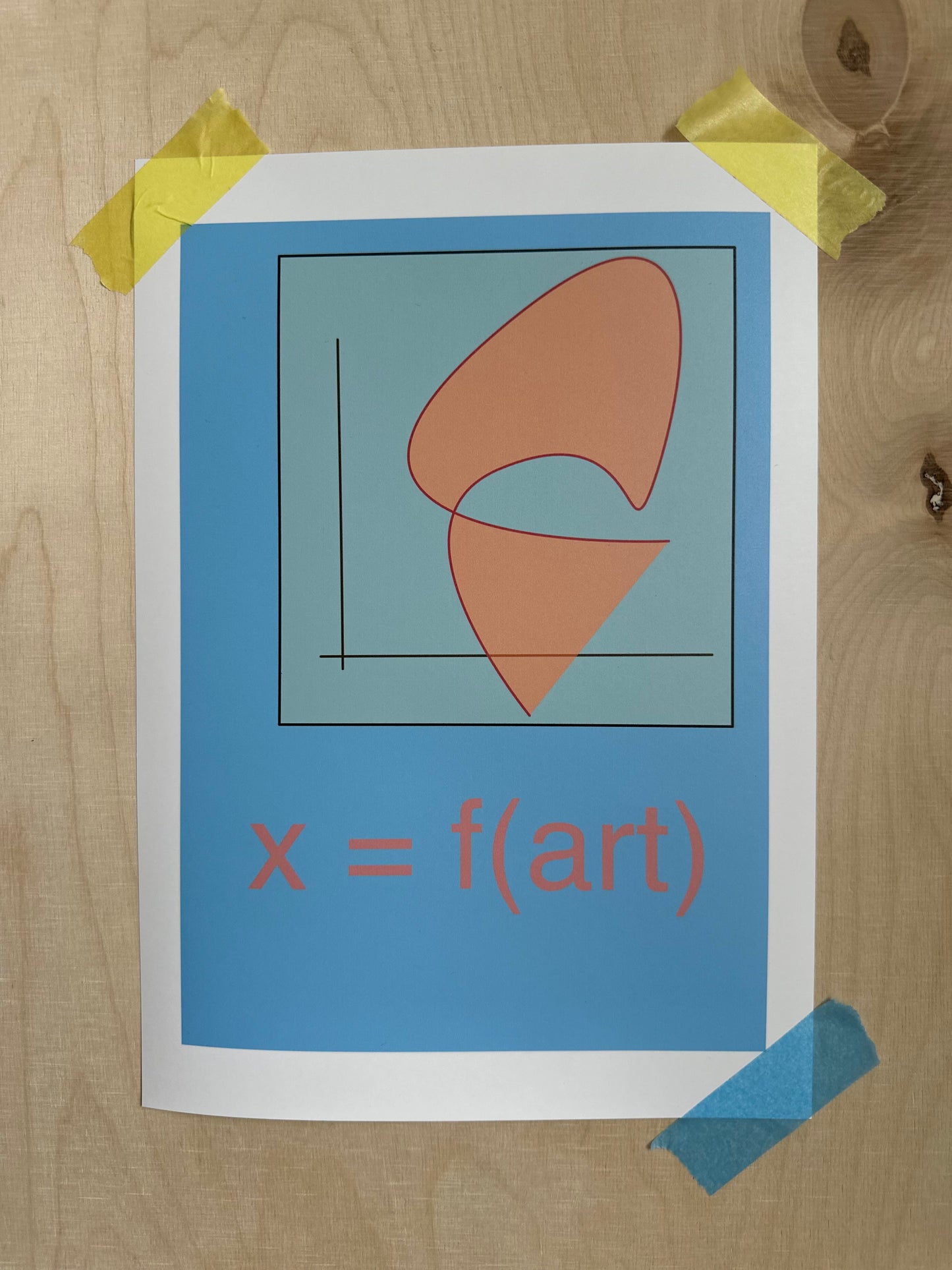 x=f(art) print - Poster Hochformat